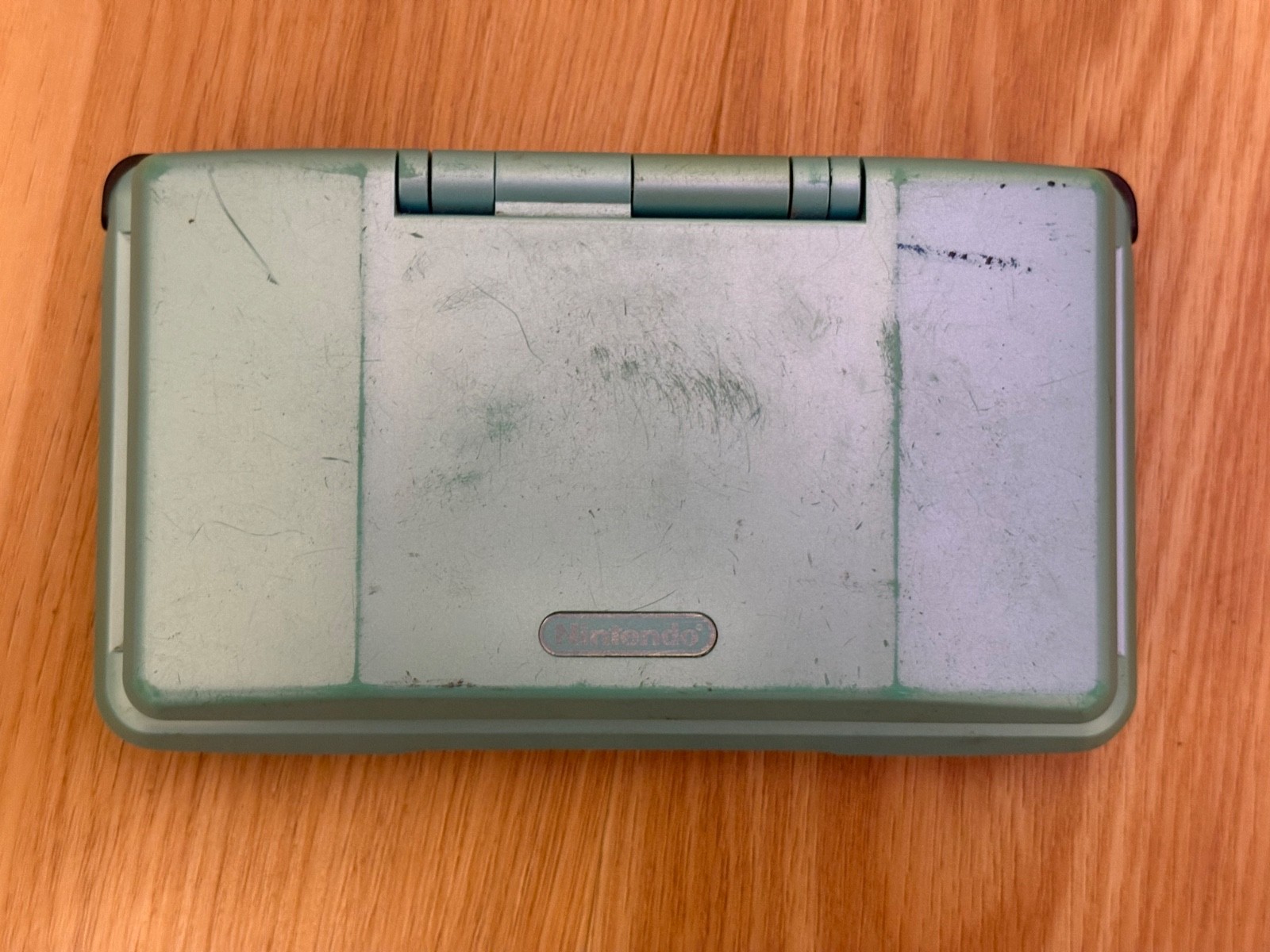 Nintendo DS Turquoise Blue Handheld System – Fair Condition – TESTED AND WORKING