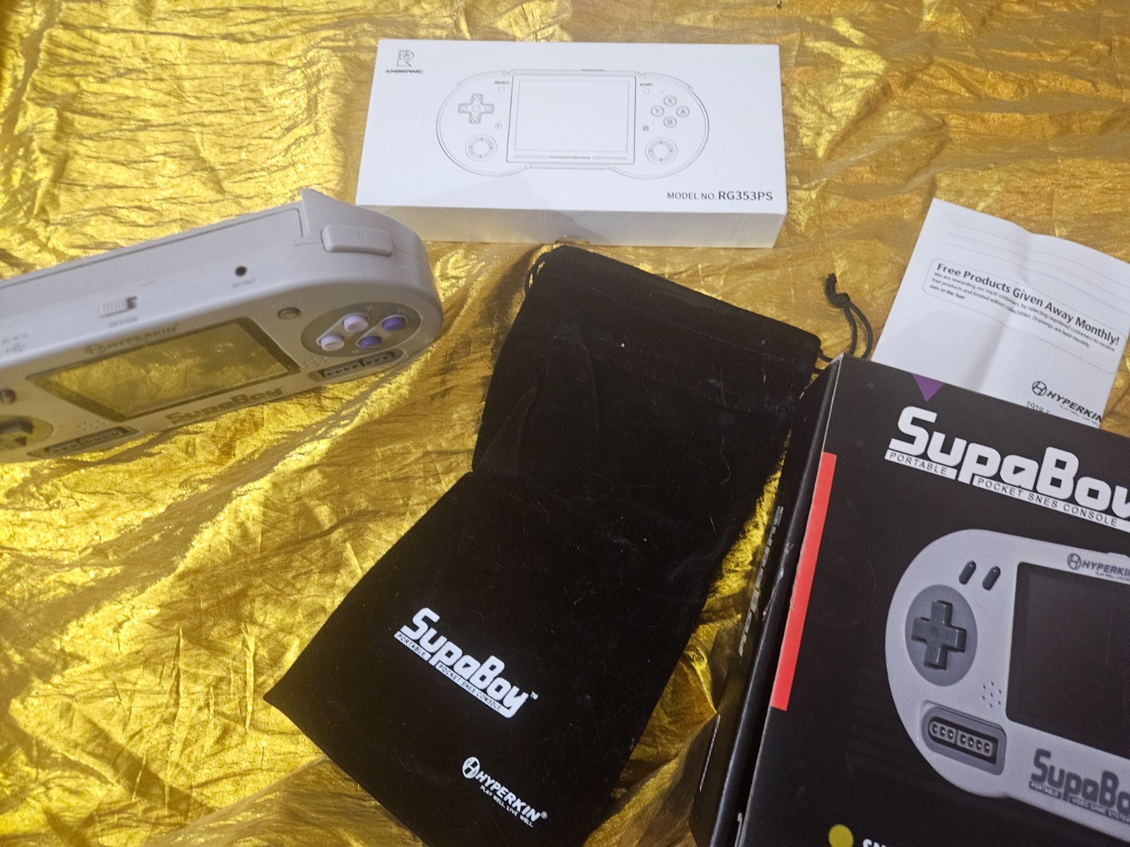 FOR REPAIR – SUPABOY Portable Pocket SNES Console Super Nintendo by HYPERKIN !!!