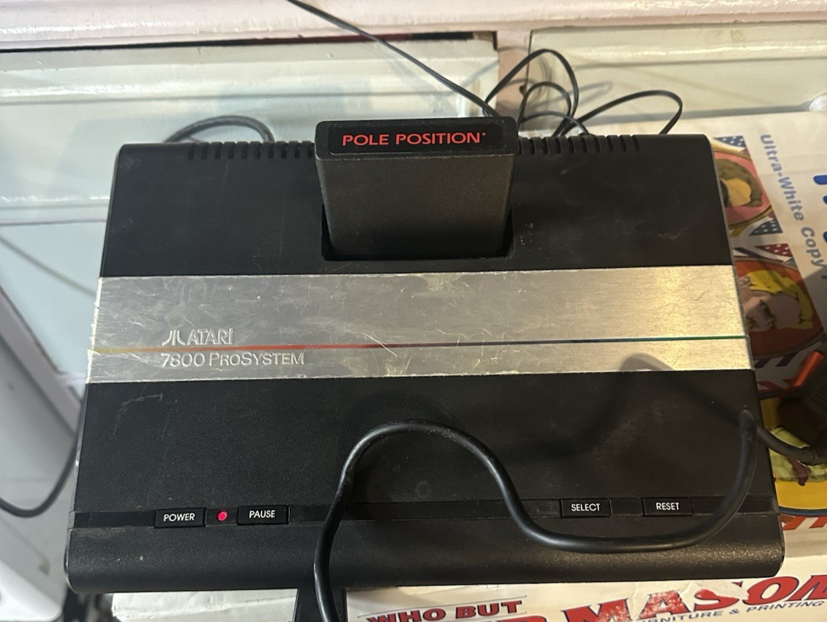 Atari 7800 ProSystem Console Cleaned & Tested – WORKS – Includes Controller MS5