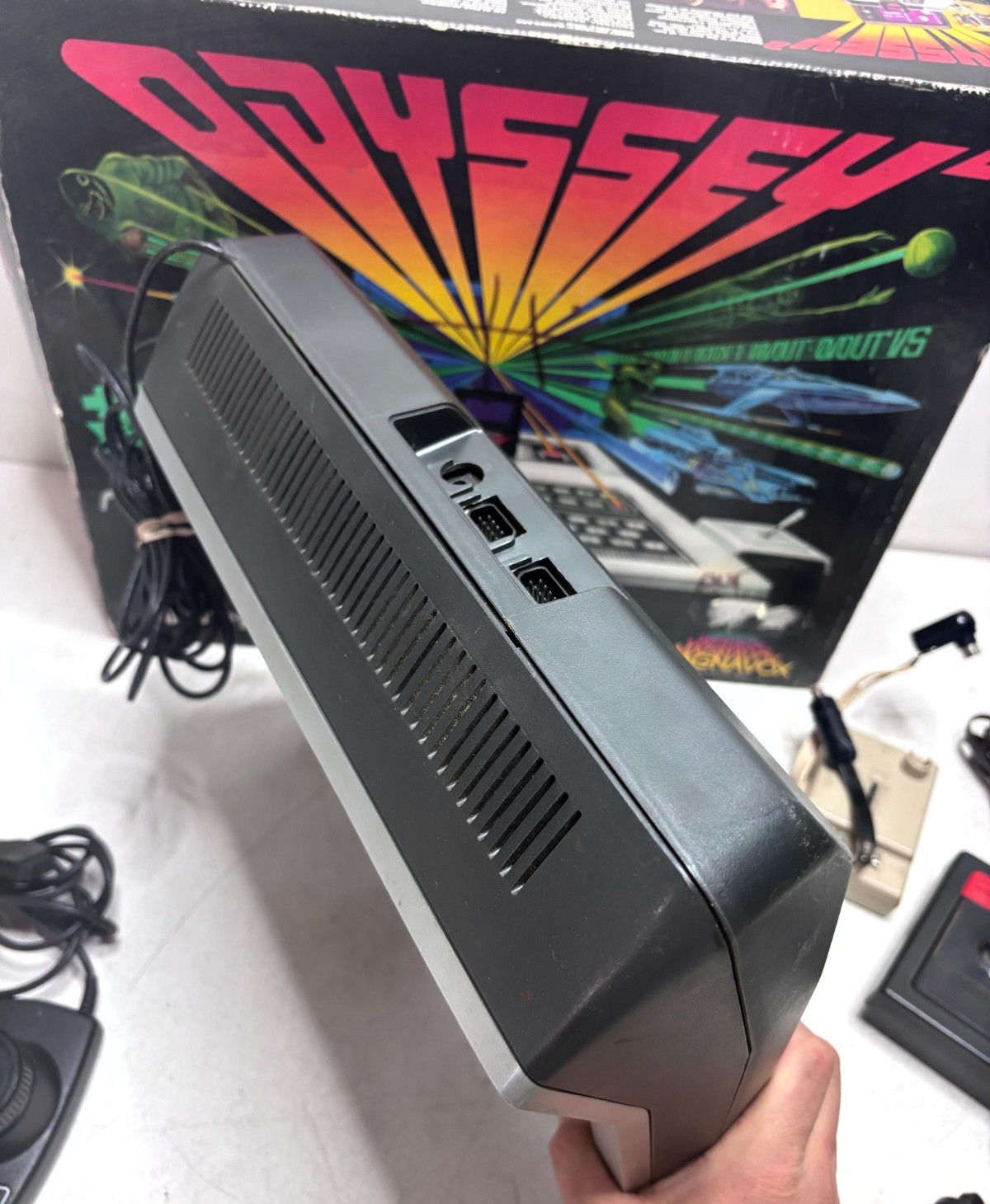 Vintage Magnavox Odyssey 2 Console Complete Boxed Bundle Model 7600 Untested