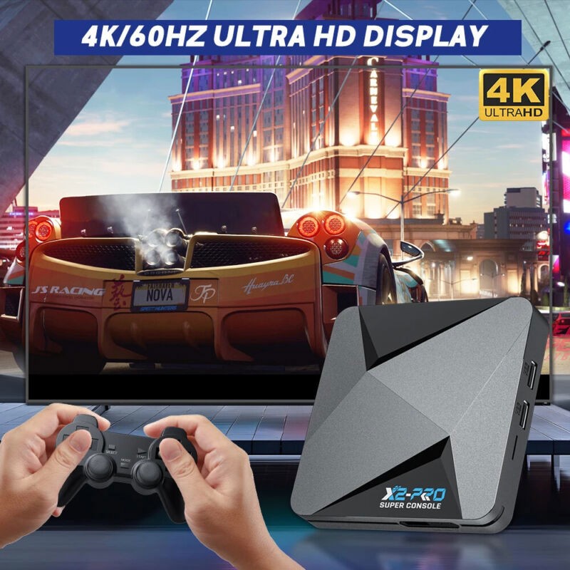 Super Console X2 Pro Game Box Retro Video Game Console TV Box 100000 Video Games