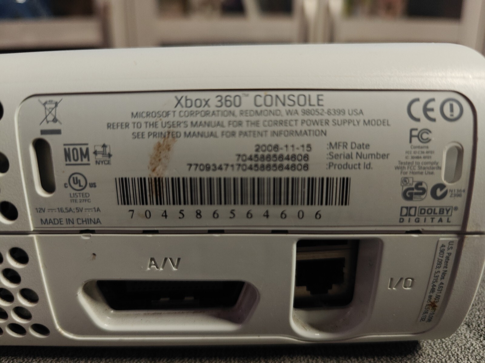 Xbox 360 Untested For Parts Or Repair White Console Only