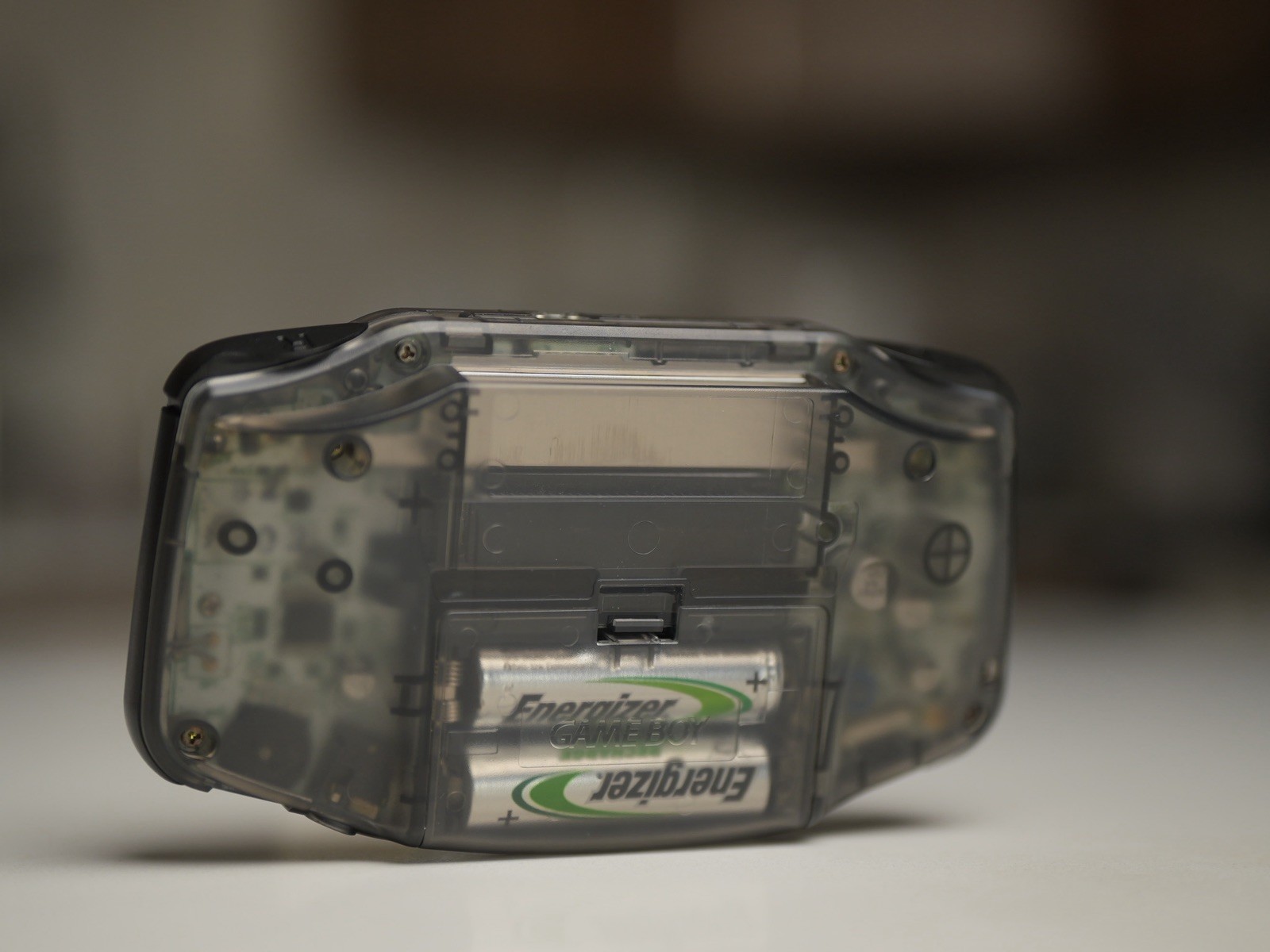 Nintendo Game Boy Advance GBA IPS Laminated Screen Custom Clear Black w/ RGB LED