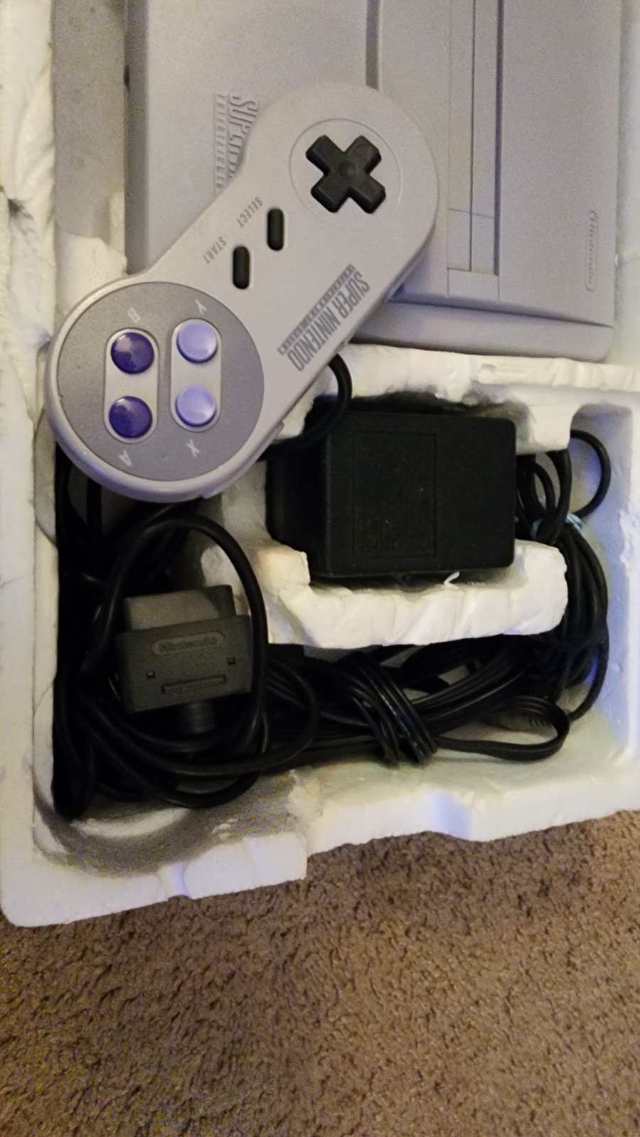 Super Nintendo SNES Mini JR Console In Box SNS-101-Bundle Lot-1 Game