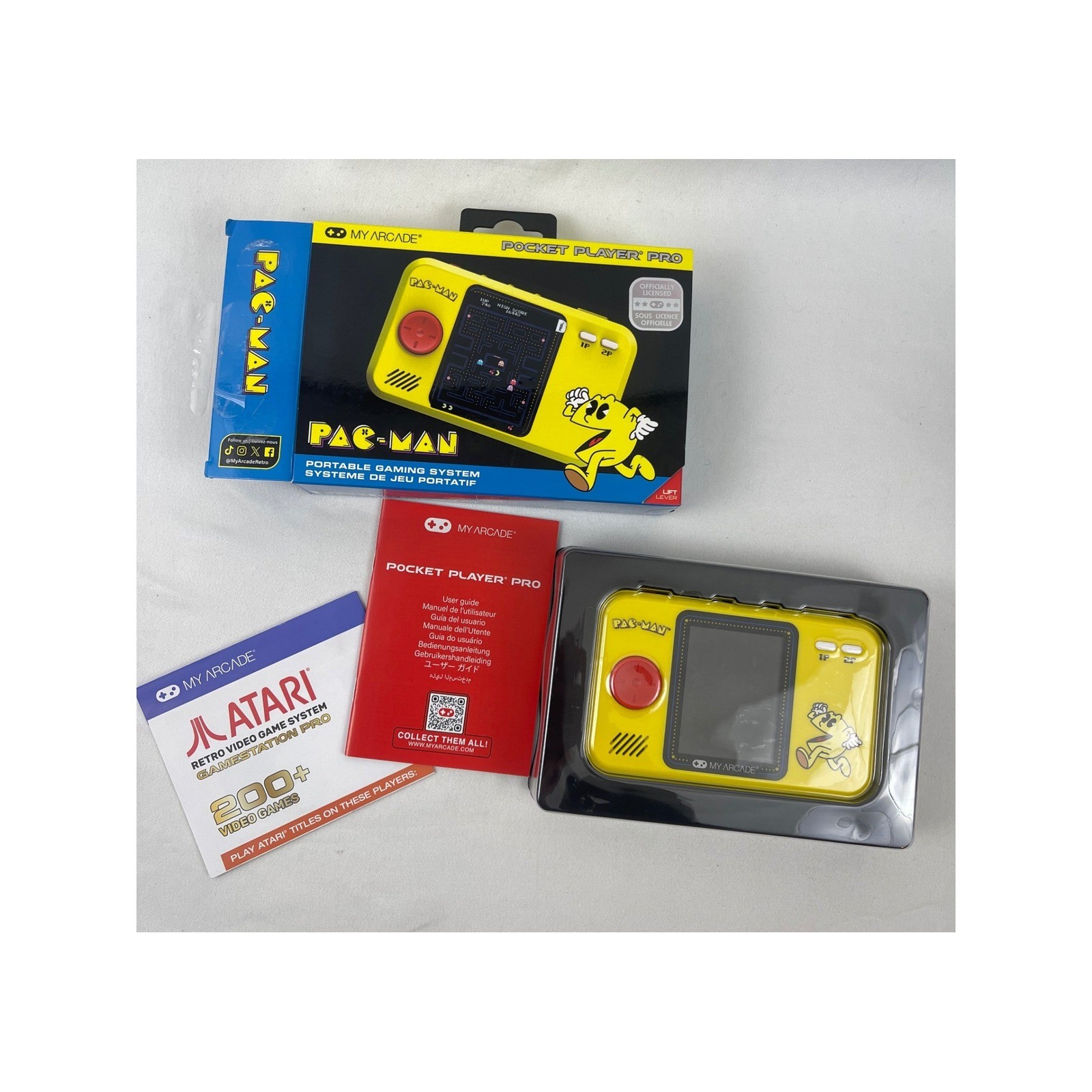 My Arcade Pocket Player Pro Pac-Man Portable Handheld Gaming System Yellow