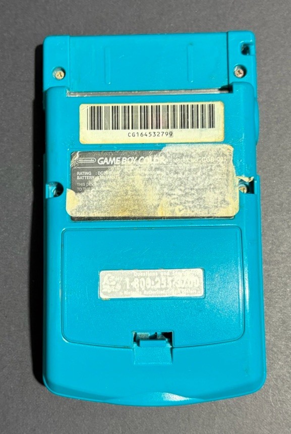 1998 Nintendo Game Boy Color Handheld Game Console CGB-001 Teal