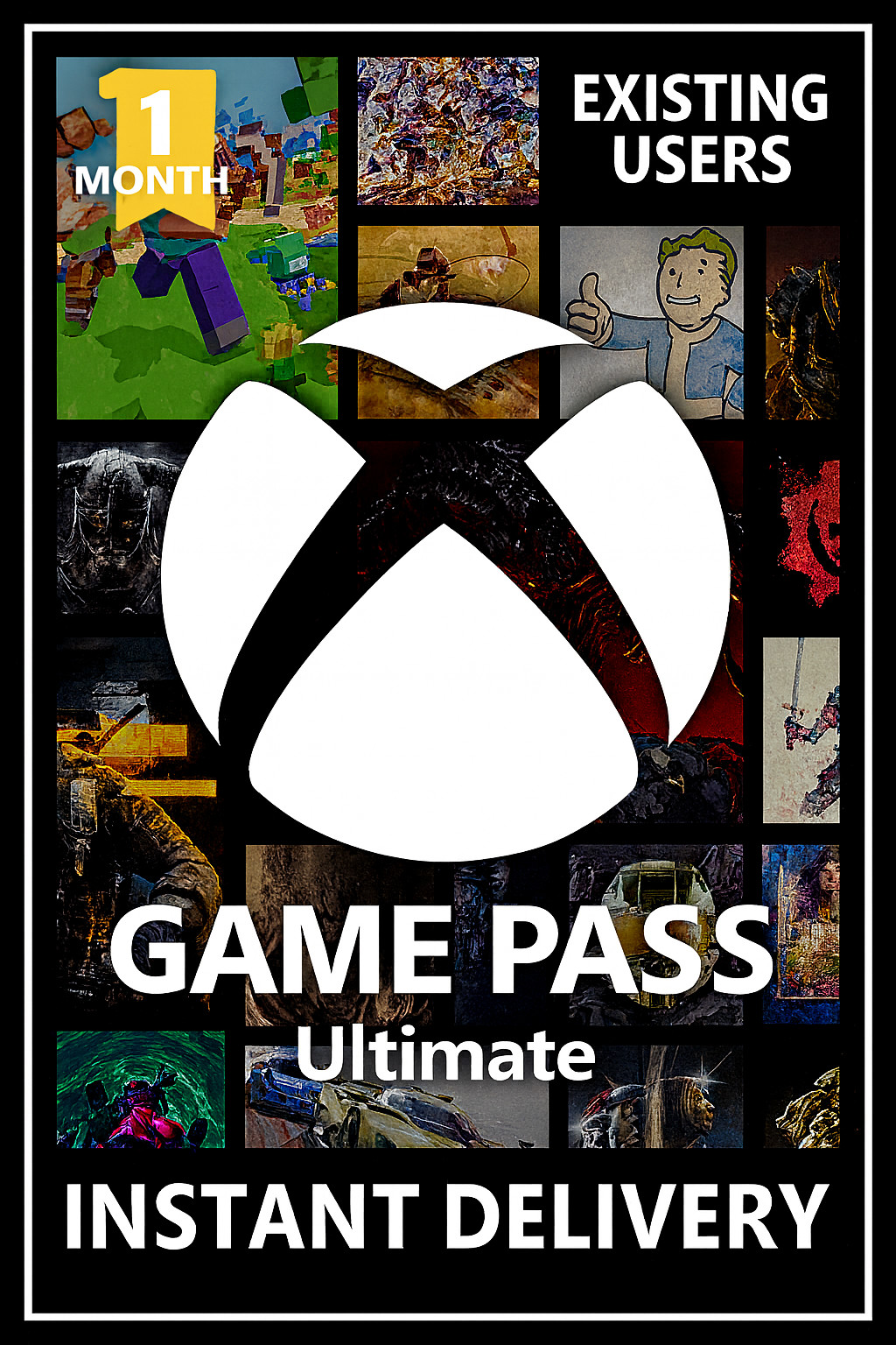 Xbox Game Pass Ultimate – 1 Month Membership – Existing Users