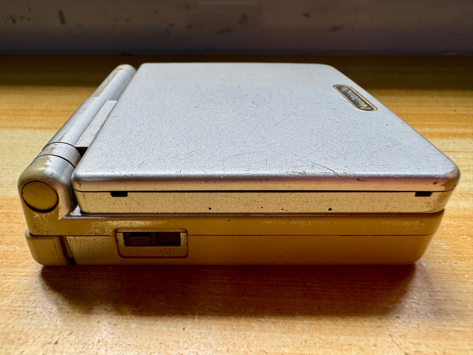 Nintendo Gameboy Advance SP AGS001 Metal Silver Handheld w/ USB Cable & Battery