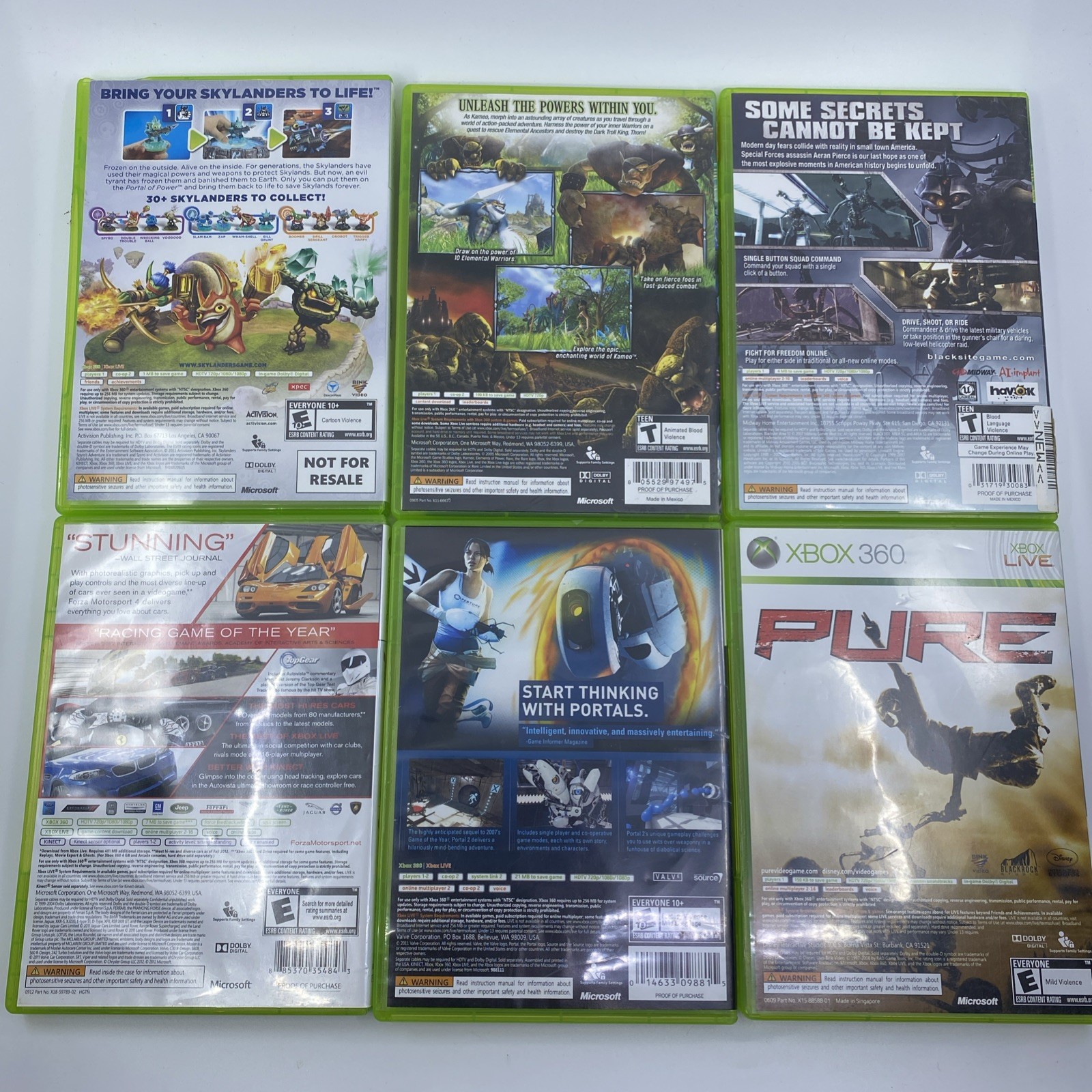 Microsoft Xbox 360 20GB Console System Tested & Working + Controllers + 12 Games