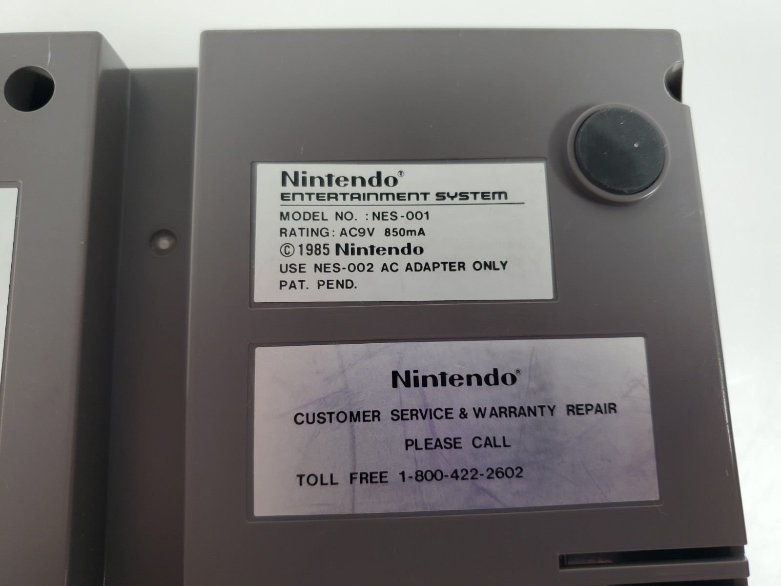 Nintendo Entertainment System NES-001 Console Only OEM