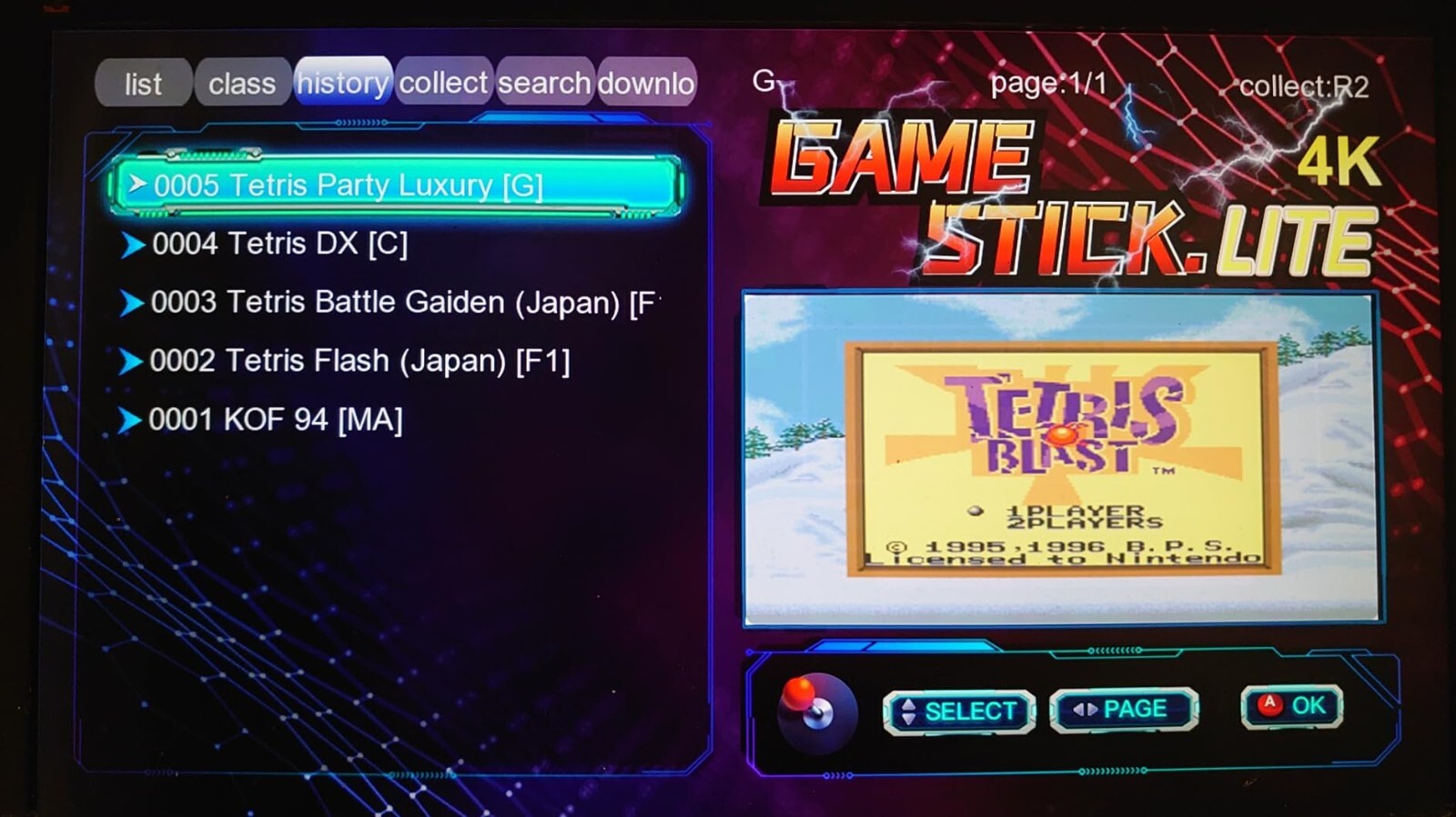 Wireless Retro Game Console, Retro Game Stick with Built-in 9 Emulators