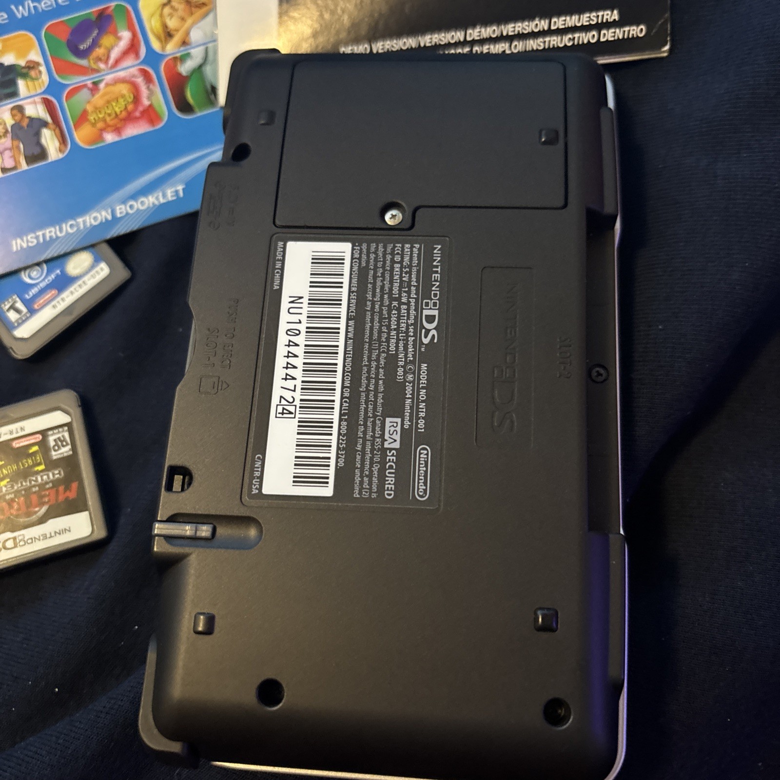 Titanium Nintendo Ds With 6 Games In Pictures And Charger