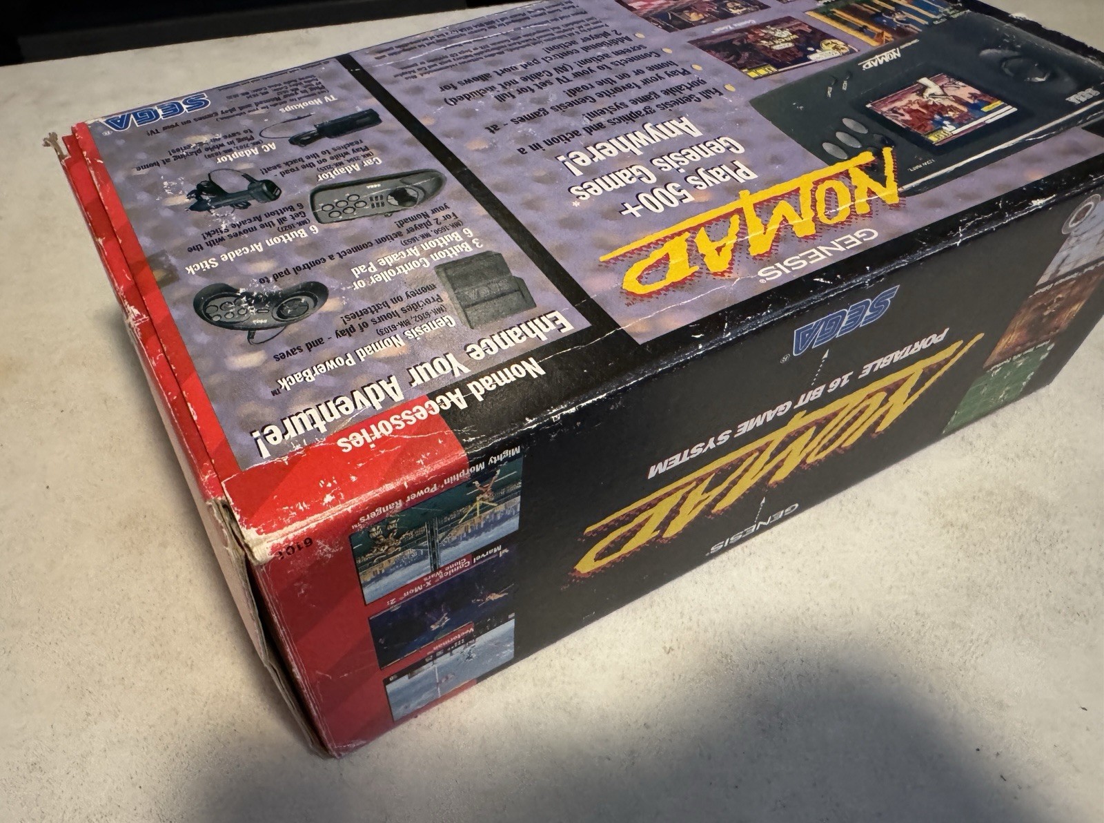 SEGA Nomad GENESIS Handheld Console w/ Battery Pack & BOX, Original OEM, TESTED!
