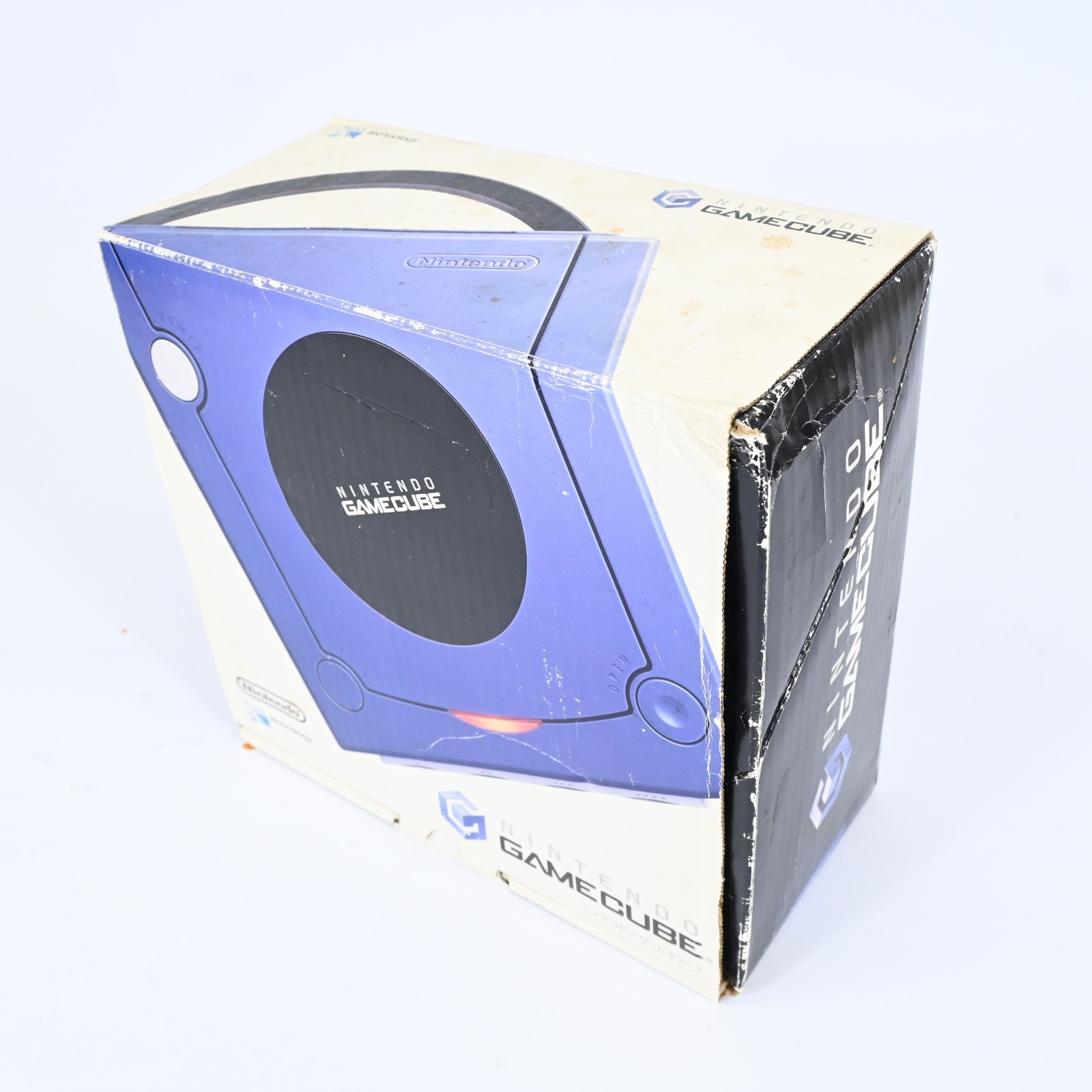 Nintendo GameCube DOL-001 Indigo Blue Console Complete in Box Tested Working