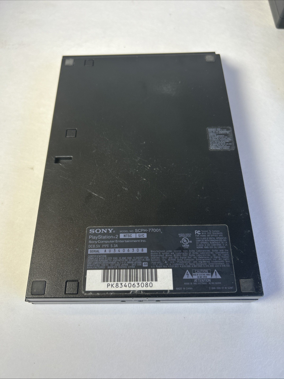 Sony PlayStation 2 PS2 Slim Console SCPH-77001 Black NTSC System with Controller