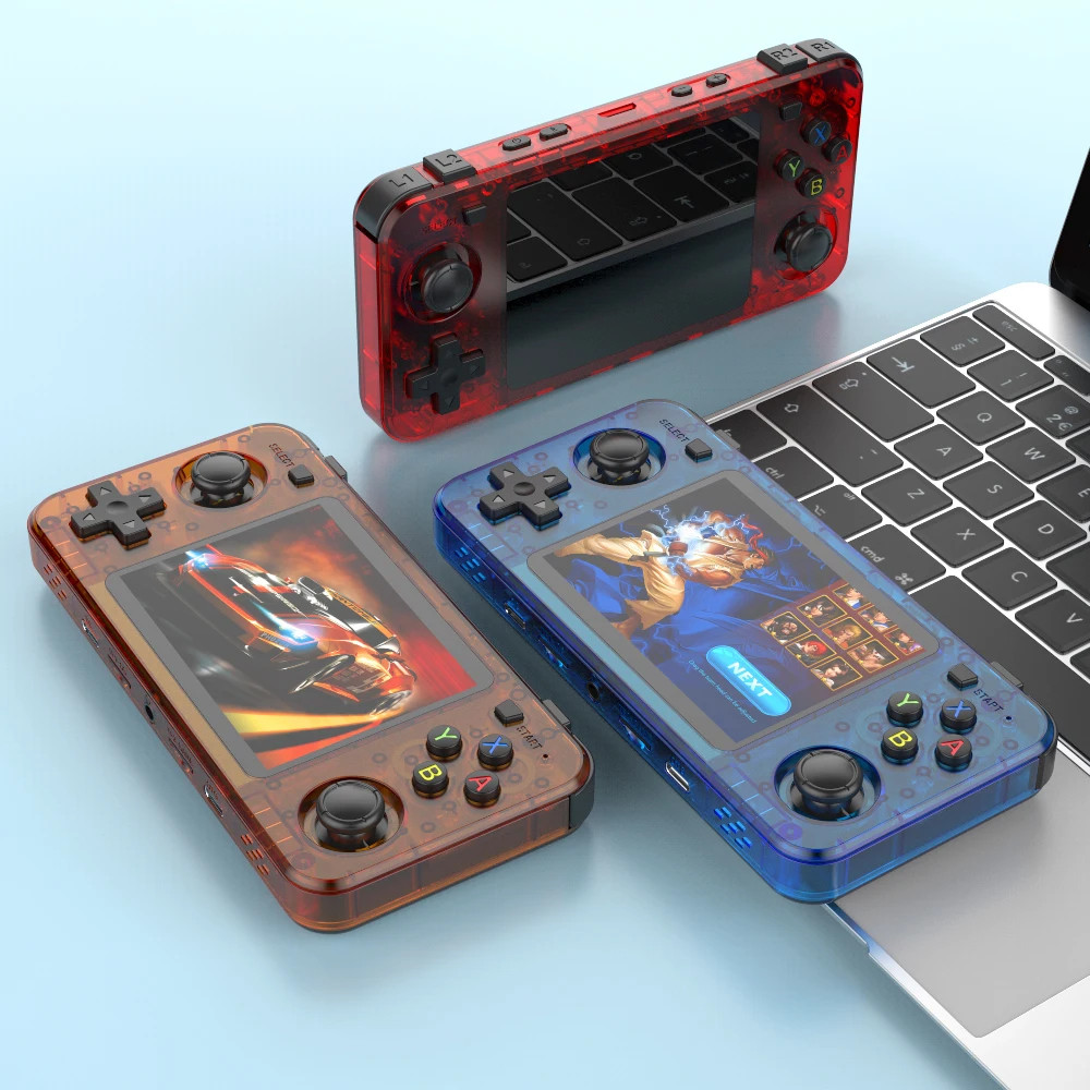 RK3326 Retro Handheld Console with 15000+ Games, 64GB/128GB, 3000mAh Battery