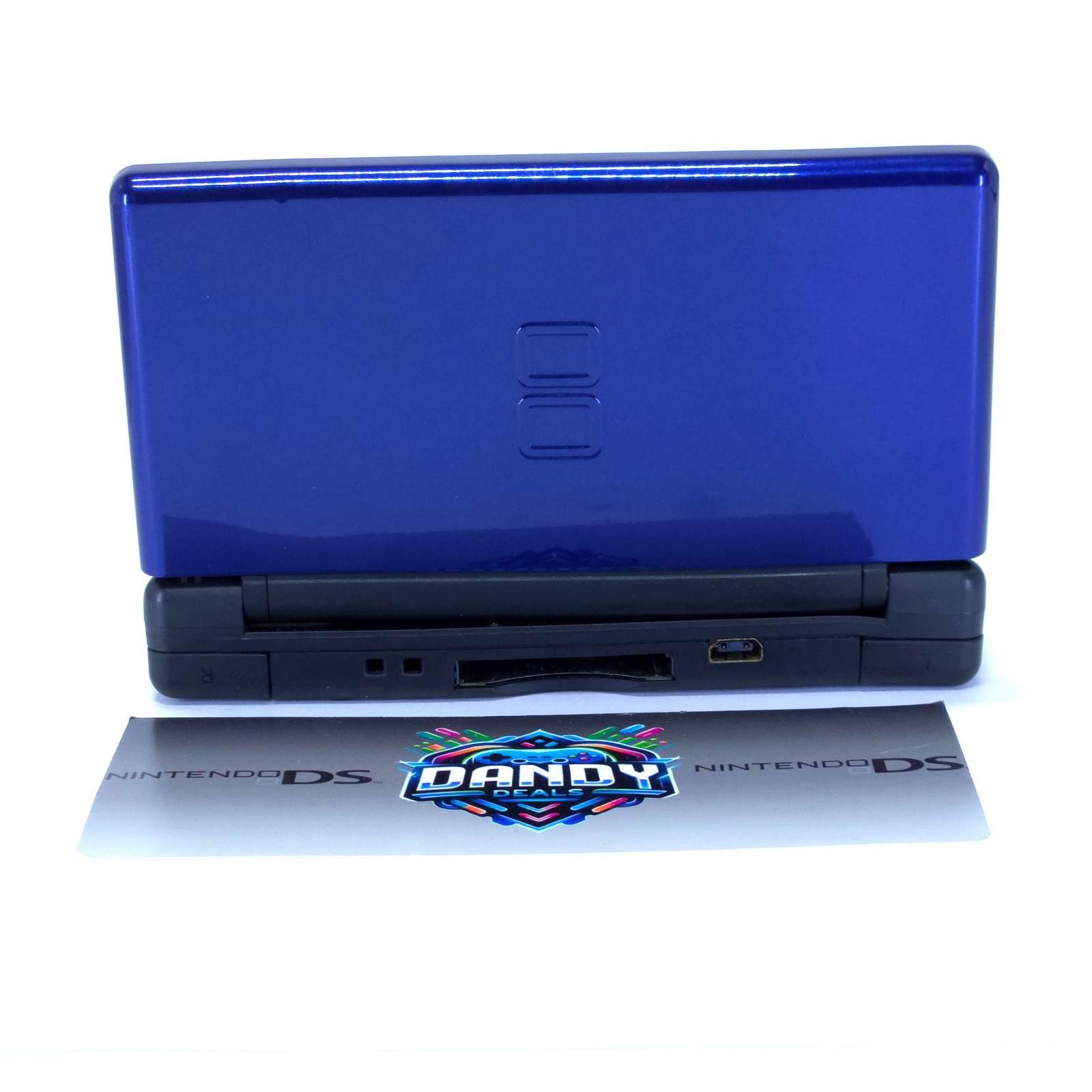 DS Lite Console Nintendo Blue W/ Charger + Usg-001 – Bottom Display Imperfection