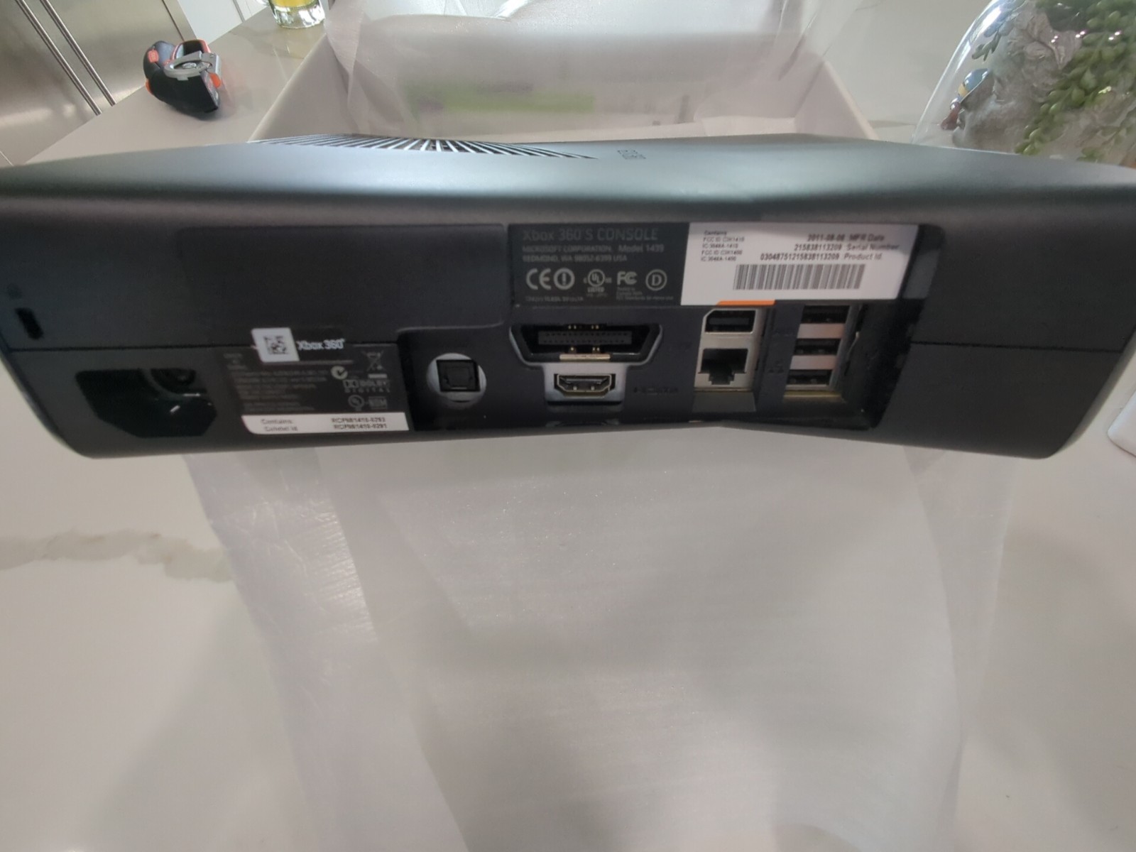 Microsoft Xbox 360 S Gaming Console and Kinect – Black USED Works Ships Free SH