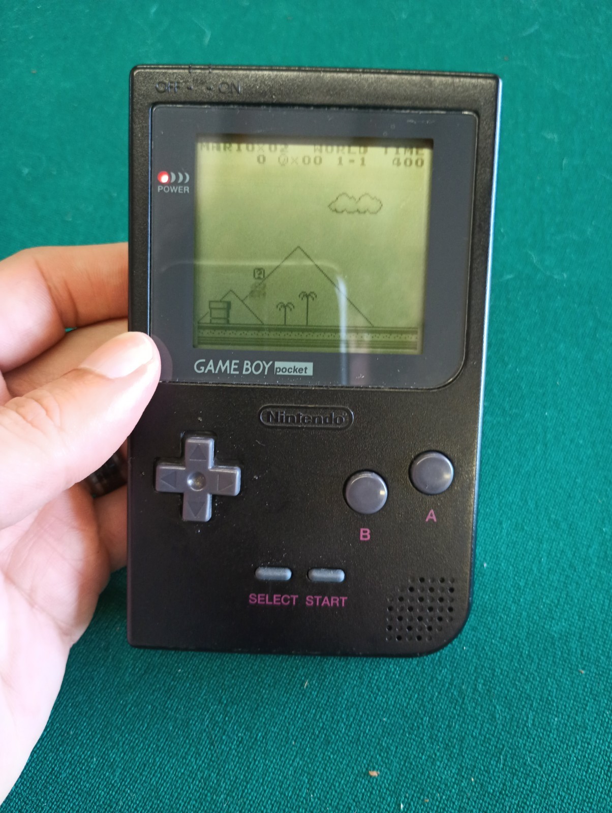 Nintendo Game Boy Pocket Handheld System – Black And Silver Tested