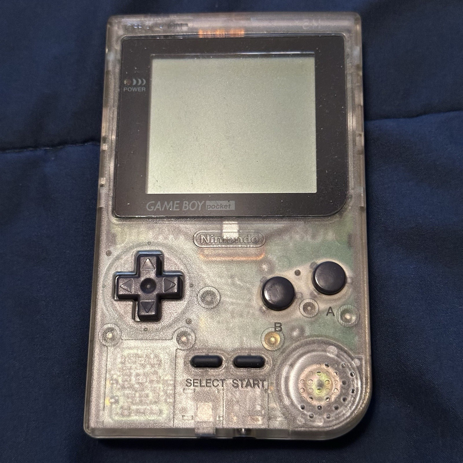 Nintendo Game Boy Pocket MGB-001 Clear Handheld System – Tested & Working