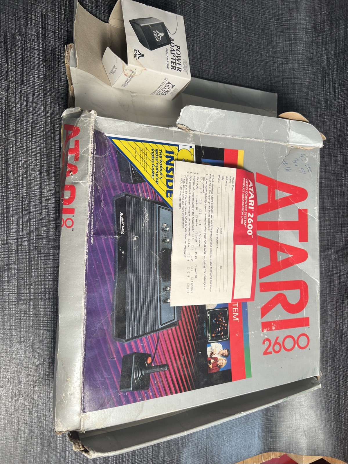 Atari 2600 Video Computer System With Extra Controllers And Original Box