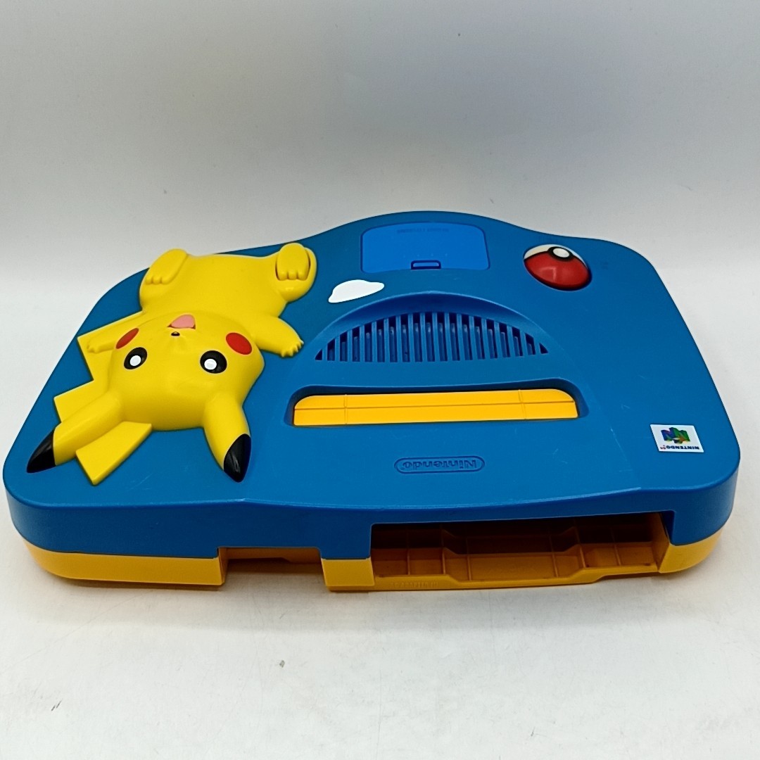 Nintendo 64 Pikachu Blue / Yellow Console Set Region Free NTSC-J NTSC-U/C