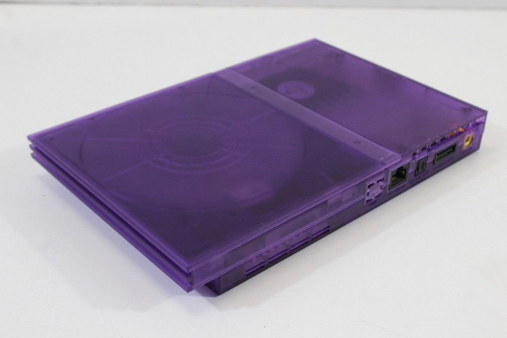 PlayStation 2 PS2 Slim Clear Purple Console Controller AC NTSC-J Japan NEW LASER