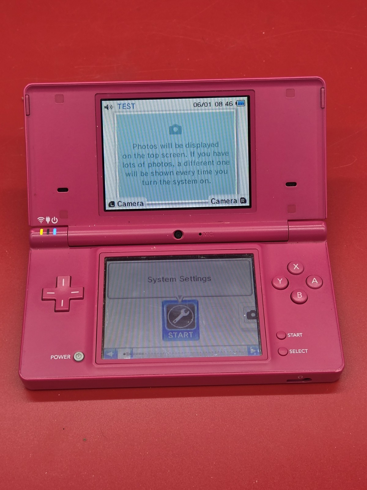 Nintendo DSi Pink Console TWTL-001 Handheld System Camera WiFi With Charger