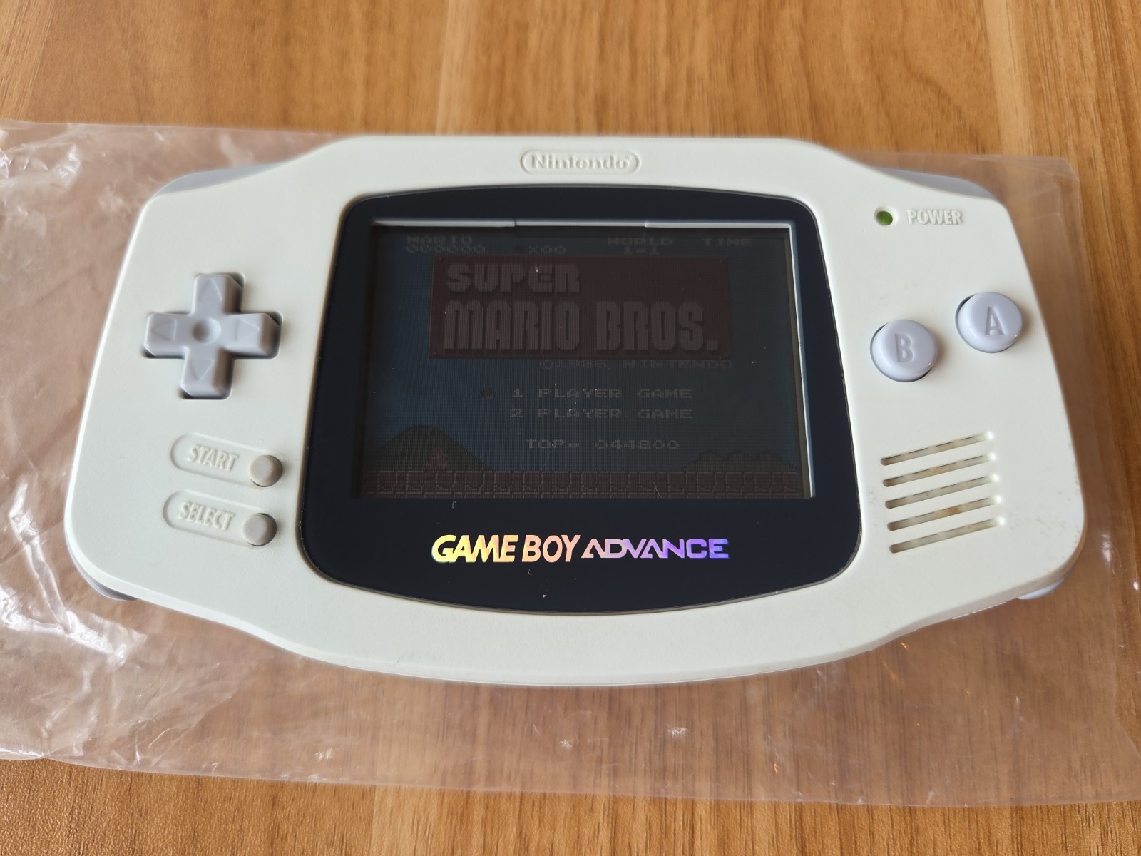 B6546 Nintendo Gameboy Advance console White Japan GBA w/box manual