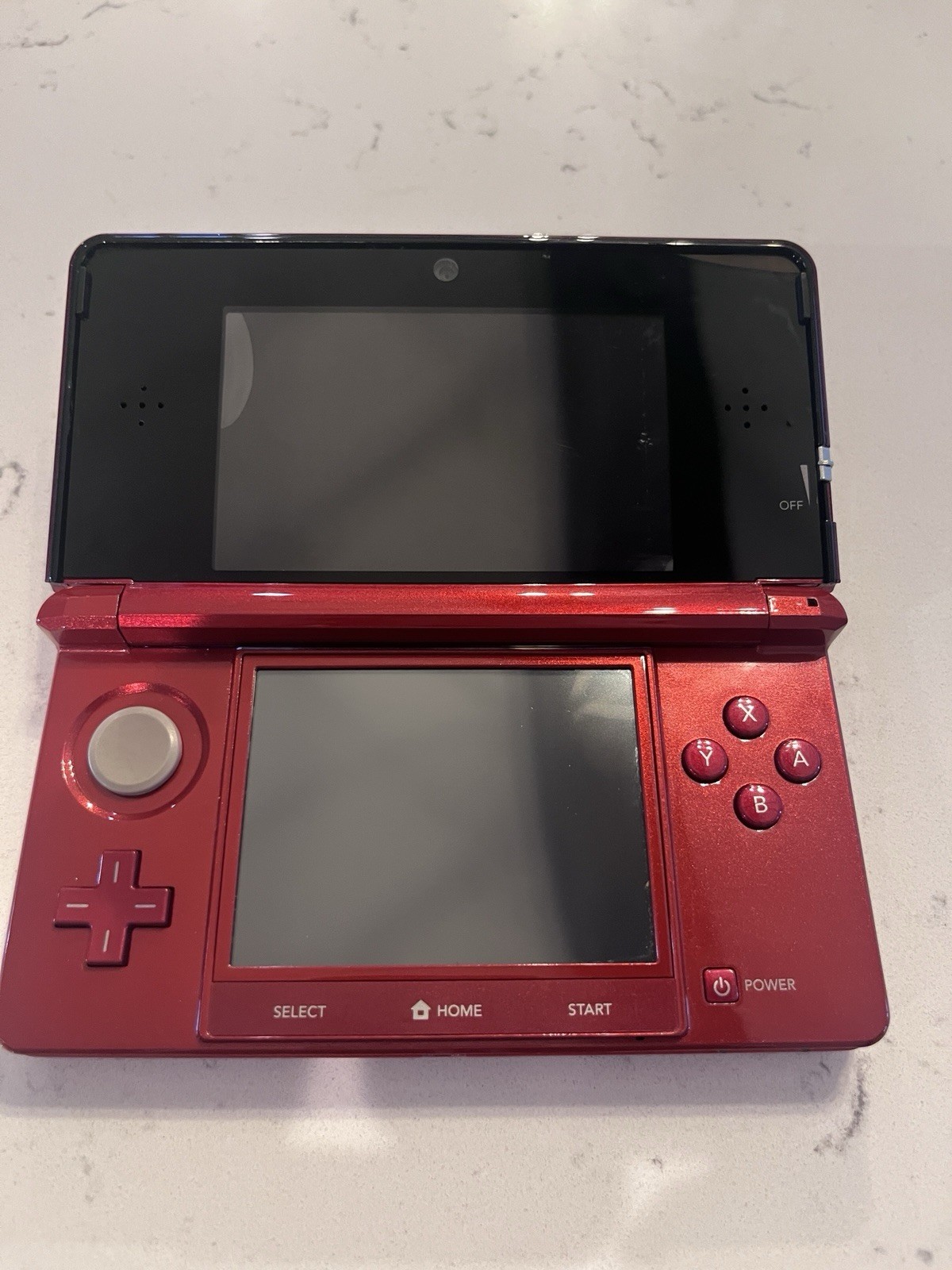 Nintendo 3DS Red Handheld Console Wi-Fi Capability Headphone Jack