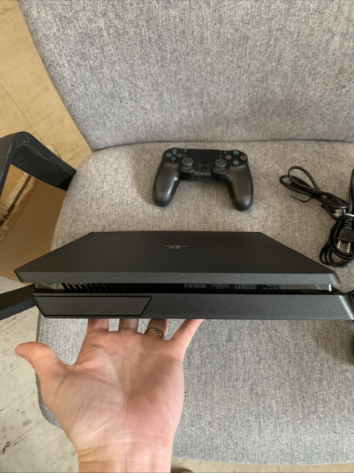 Sony PlayStation 4 Slim 500GB Gaming Console with Controller – Black