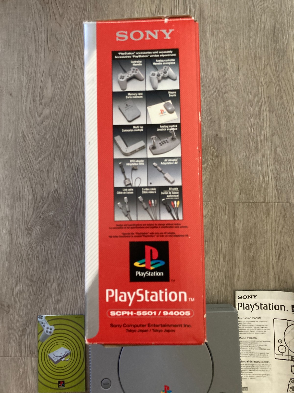 Open Box Sony PlayStation 1 Console, Excellent Condition, in Original Box 1997