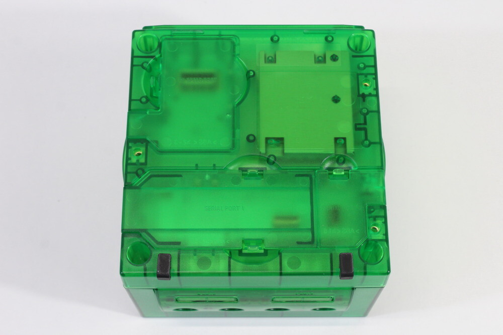 Nintendo Gamecube Console Clear Transparent Dark Green & AC AV NTSC-U/C DOL-001