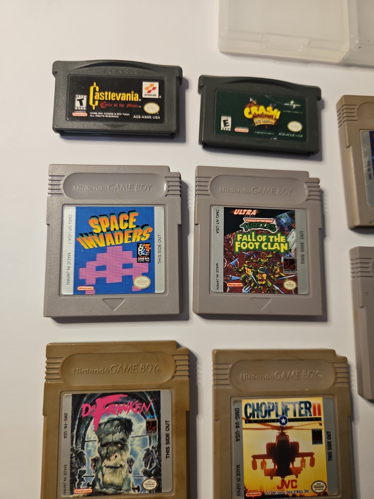 Nintendo Game Boy Advance SP AGS-001 Blue 8 Games Castlevainia Crash TMNT