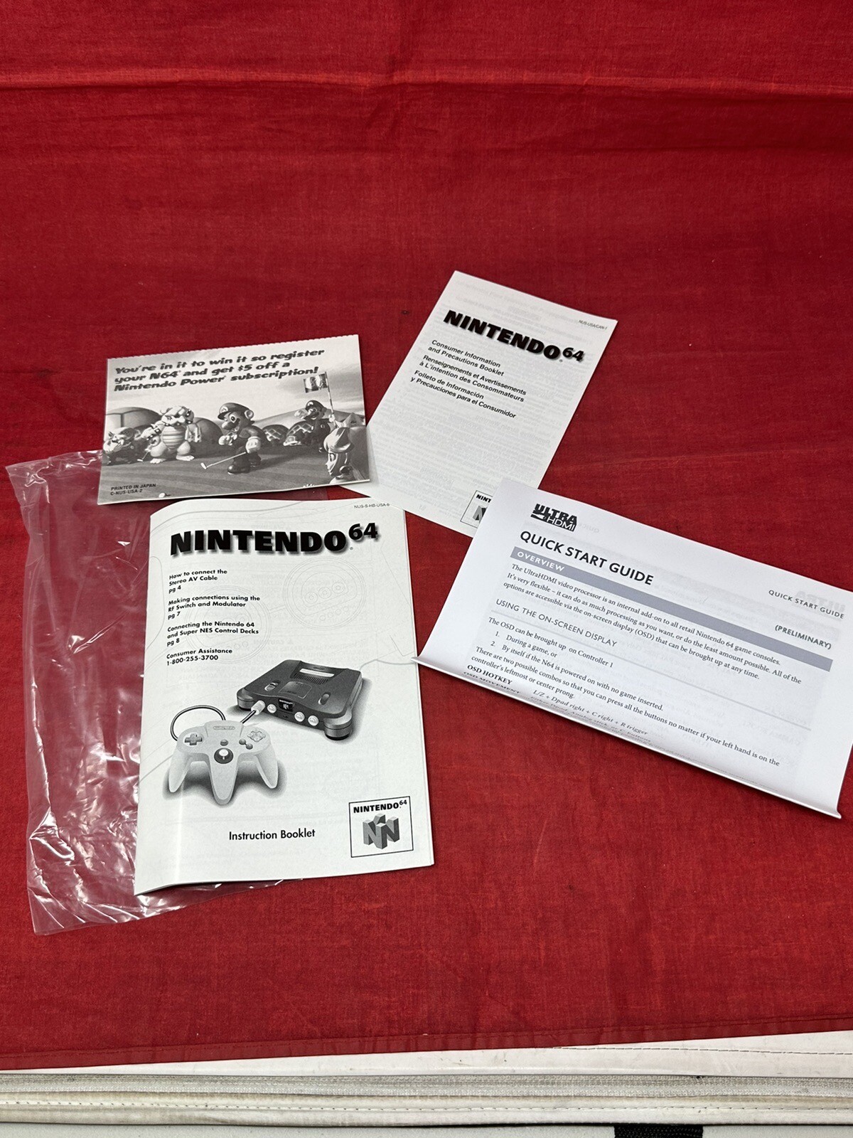 HDMI CONVERTED NINTENDO 64 VIDEO GAME CONSOLE ATOMIC PURPLE COLOR IN BOX