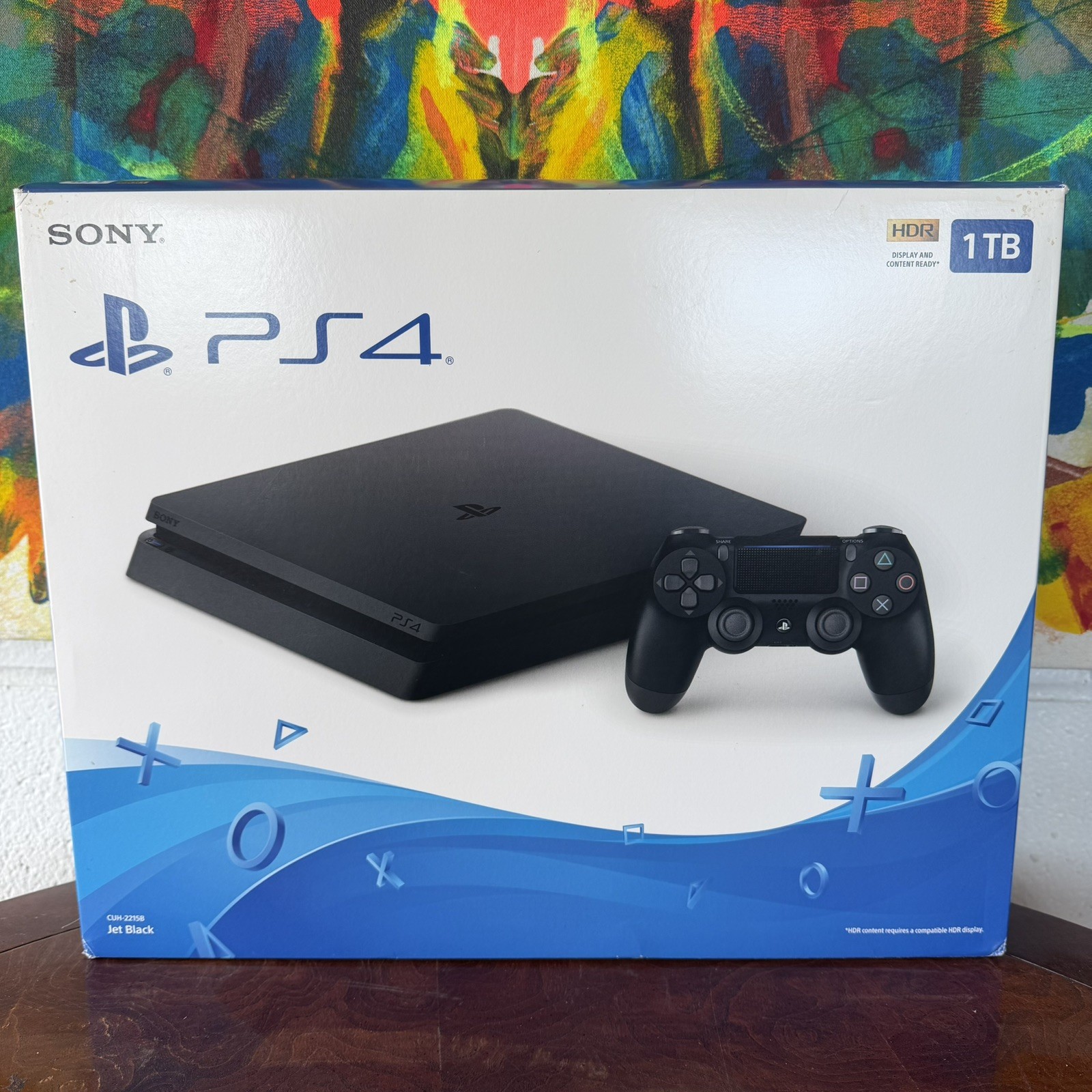 Sony PlayStation 4 Slim 1TB Black PS4 Console CUH-2215B w/ Controller READ DESC.