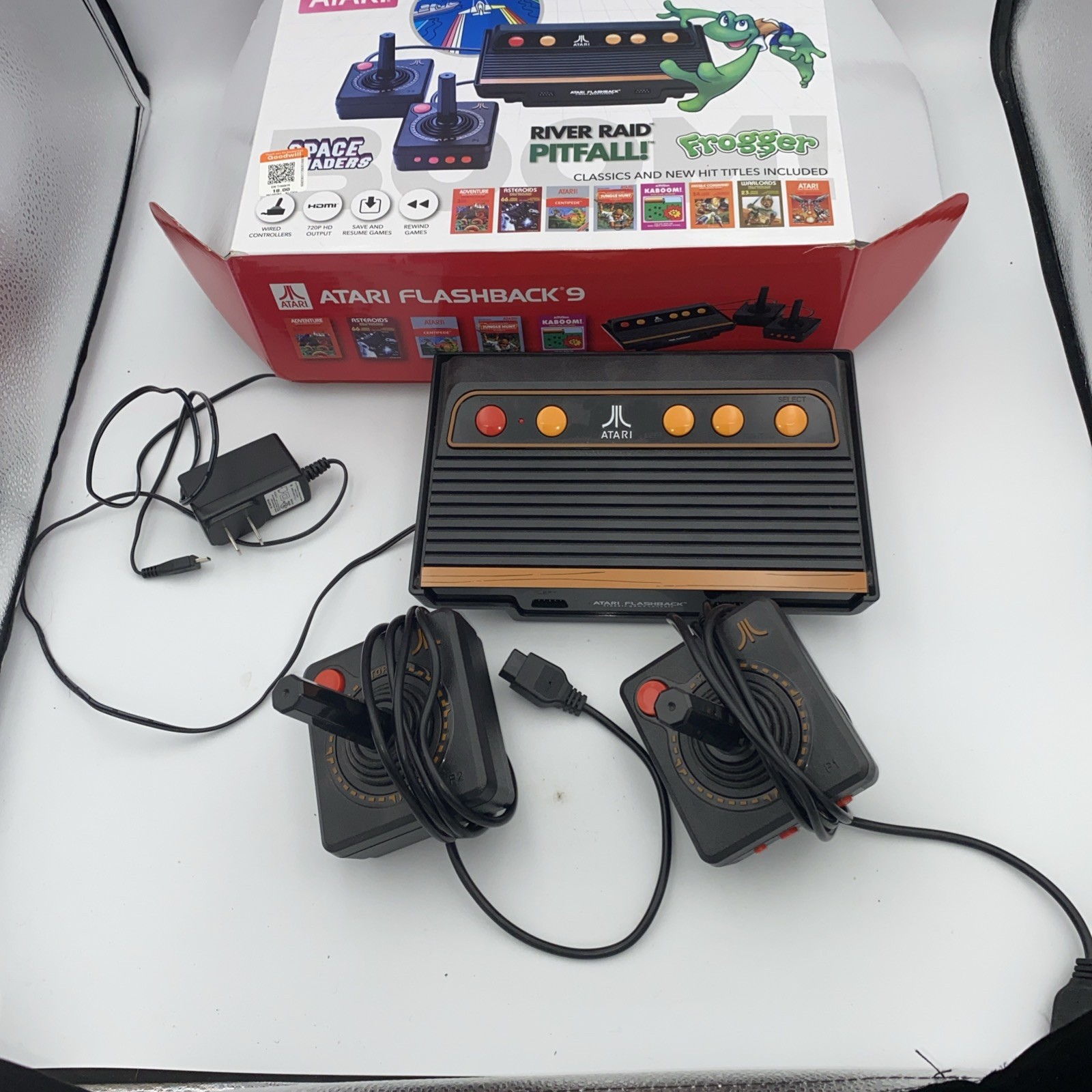 AtGames Atari Flashback 9 Retro Gaming Console Tested and Working