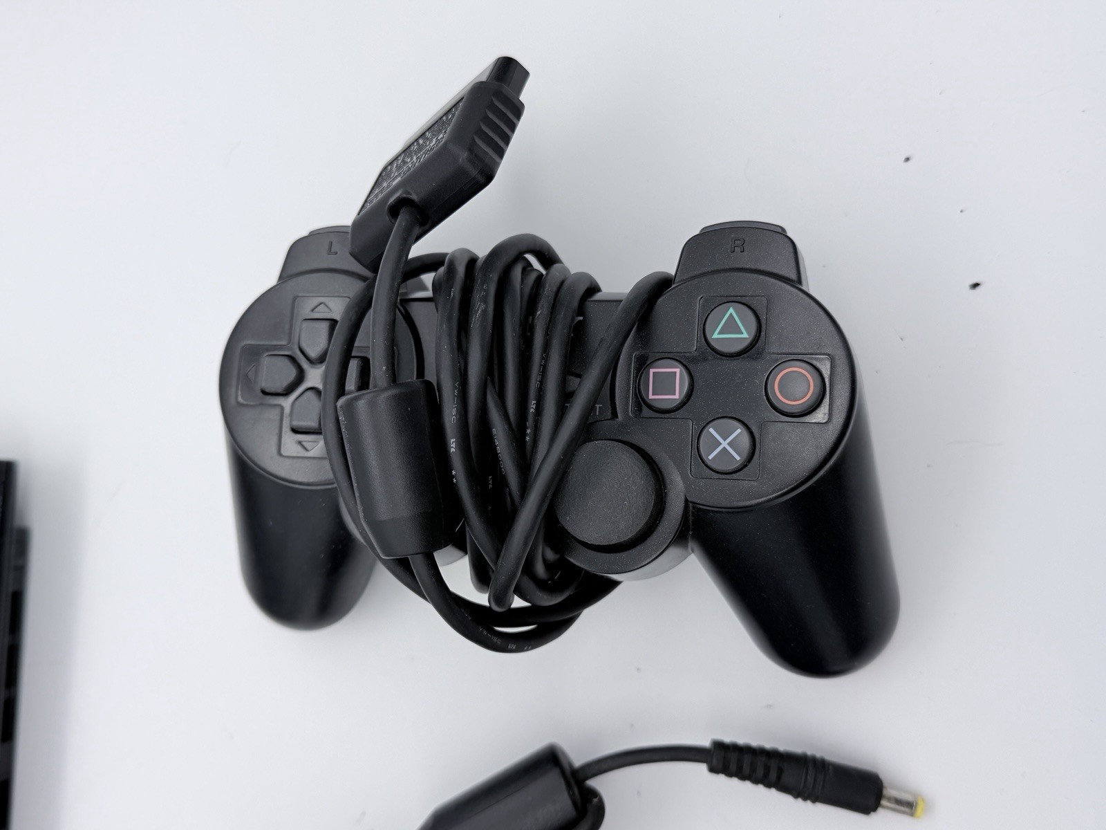 Sony PlayStation 2 Slim Console PS2 SCPH-70012 Bundle TESTED UGLY