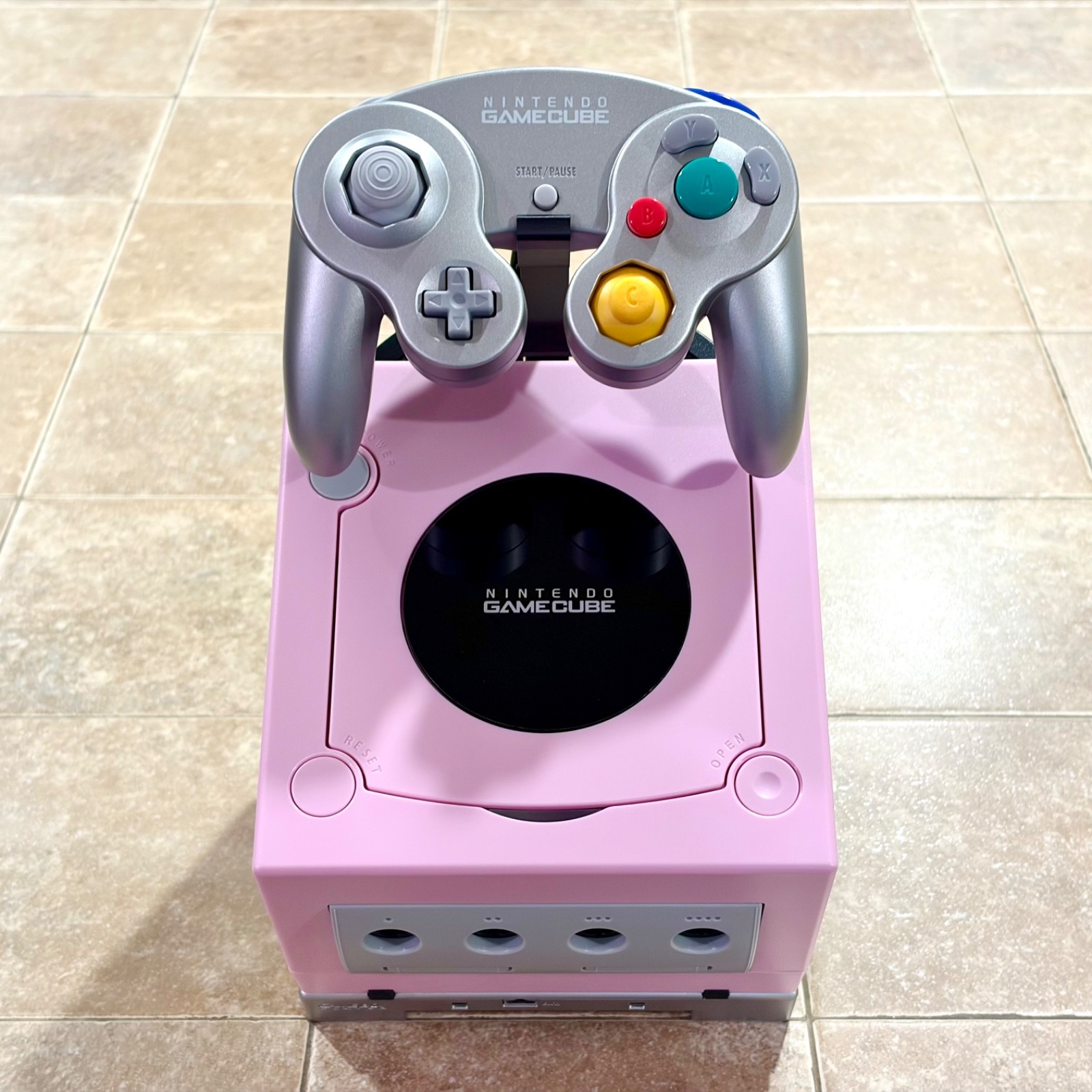 PINK Nintendo GameCube Console + Game Boy Player REGION FREE x2 Controllers 001