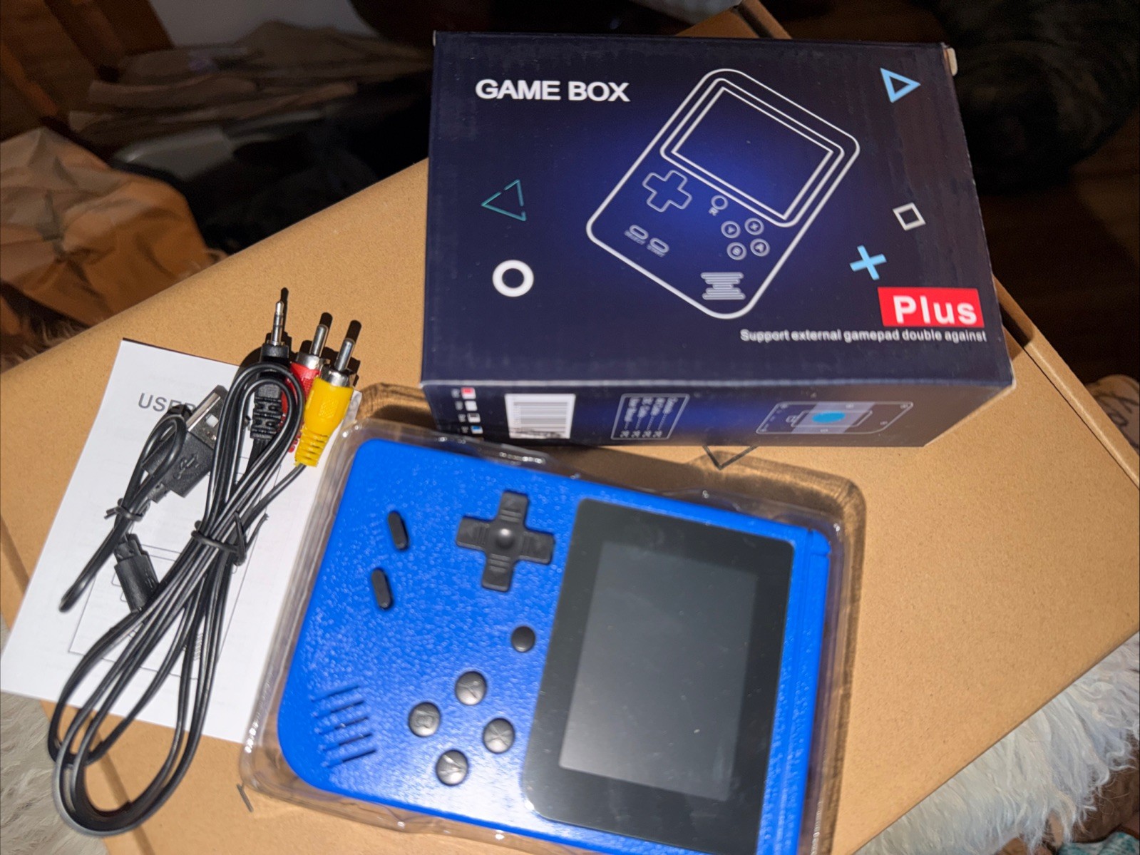 ⭐️⭐️Plus Game Box 400 In 1 Handheld Portable Arcade 4 Blue /1 Teal⭐️Play On TV