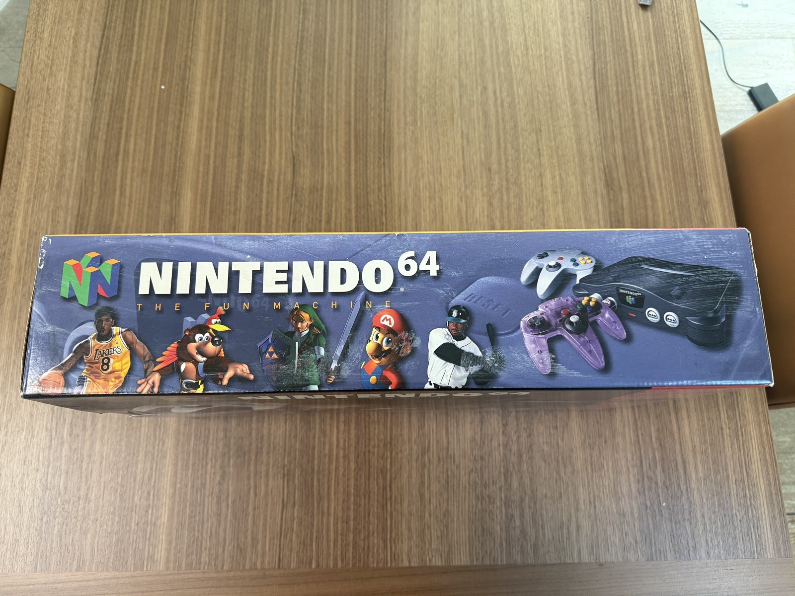Nintendo 64 N64 Console Complete In Box CIB W/ Atomic Purple Controller Tested
