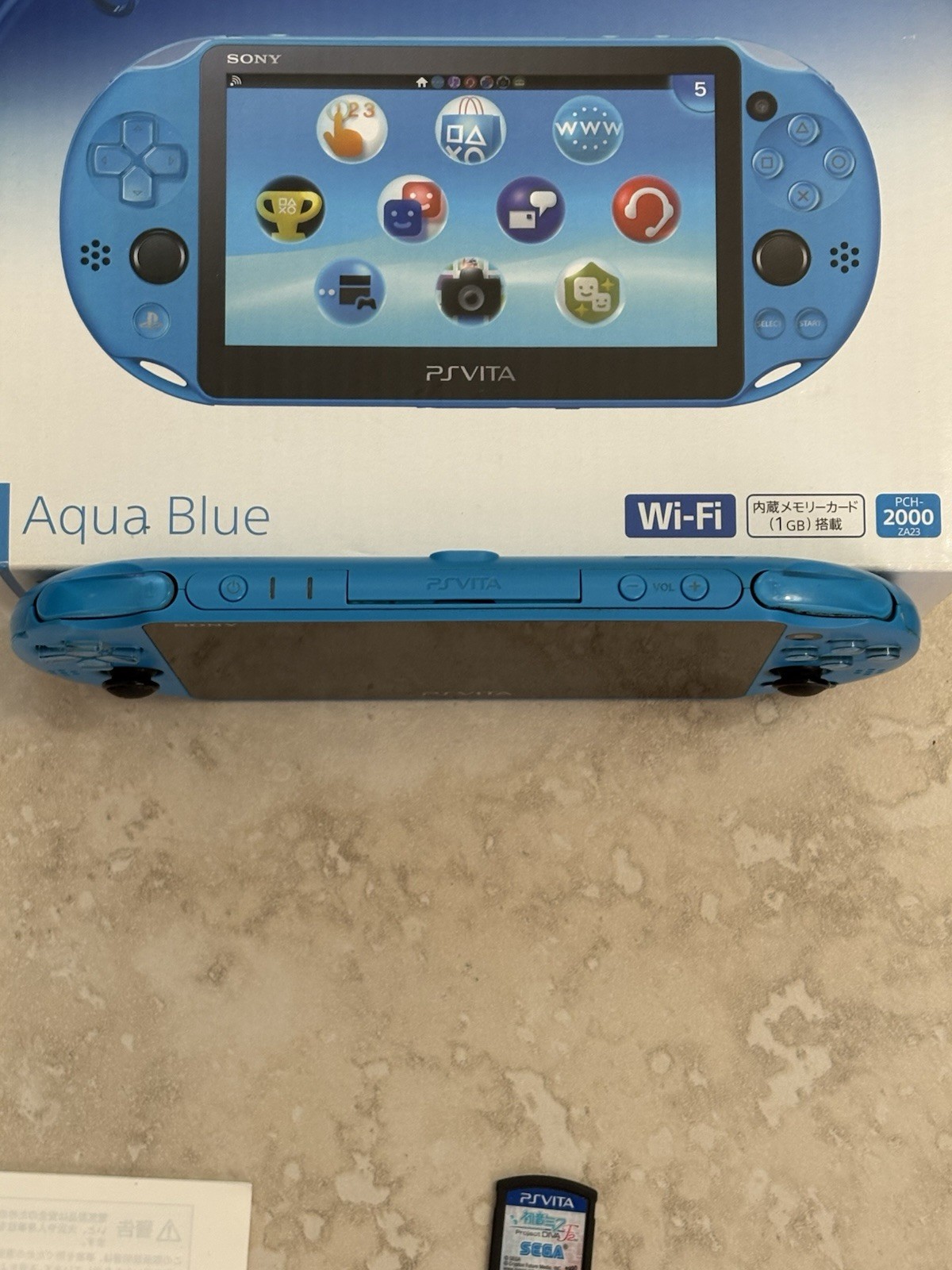 Sony PS Vita PCH-2000 Complete In Box – Aqua Blue 4GB Very Good Condition