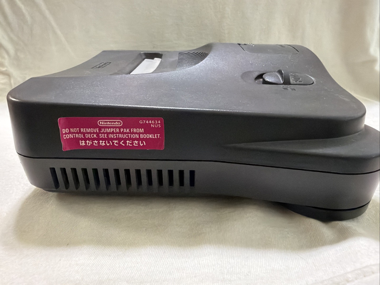 Nintendo 64 N64 Console Gaming System Only NUS-001 Gray With Jumper Pack
