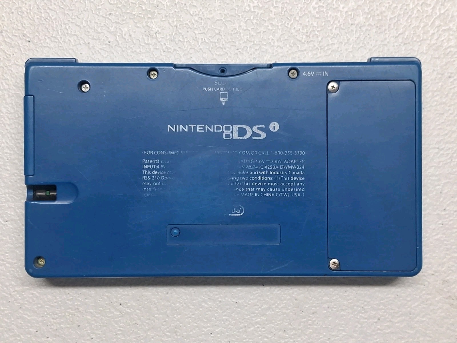 Nintendo DSi TWL-001 Aqua Blue Handheld Console With Charger, Stylus & 12 Games