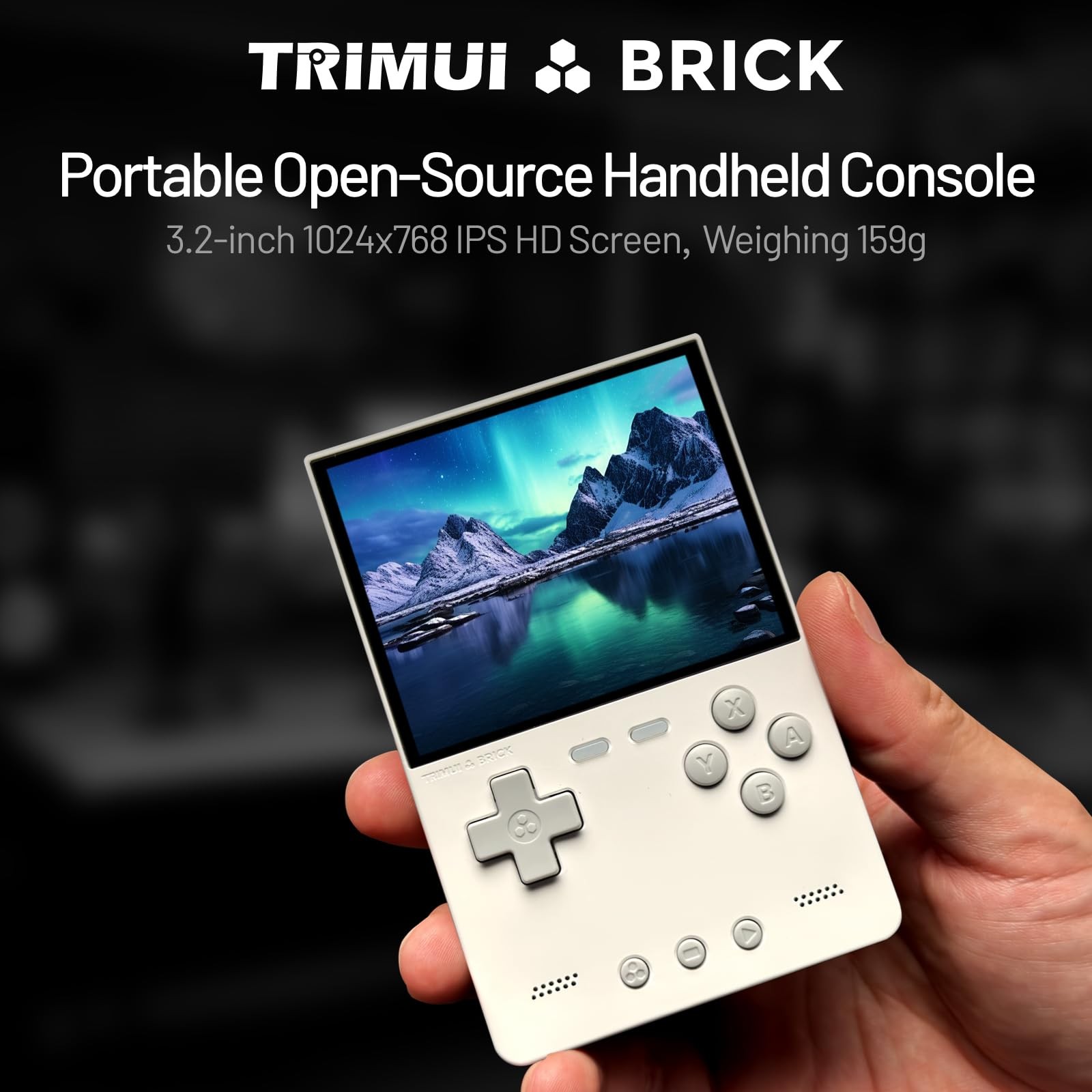 Trimui Brick Game Console 3.2-Inches 1024×768 IPS Screen Built-in 64G TF Card…
