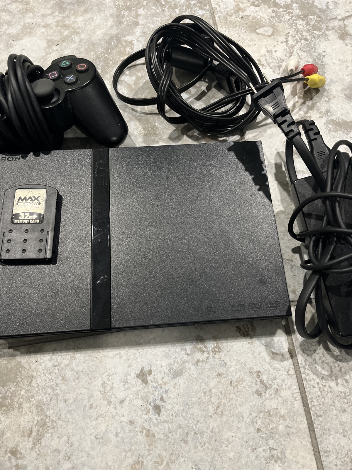 OEM Sony PS2 SLIM Video Game System Gaming Bundle Console Set Playstation-2 Mini