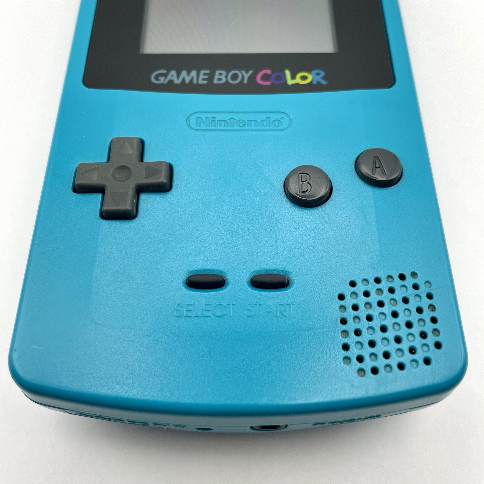 Nintendo Game Boy Color Blue Turquoise Tested New Speaker and Lens CGB-001 Japan