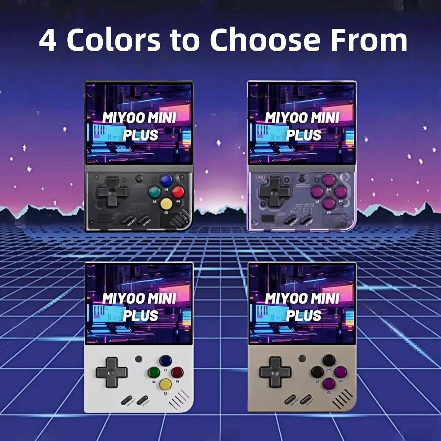 Miyoo Mini Plus Retro Handheld Console – 64GB, 3.5″ Screen, 3000mAh Battery