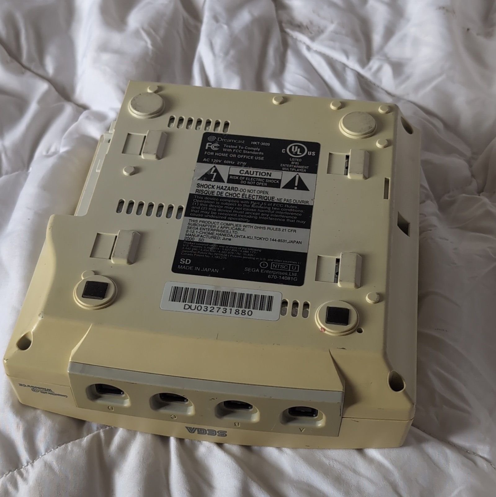 SEGA Dreamcast Console HKT-3000 NTSC-U/C Beige, VMU Compatible, AV Out