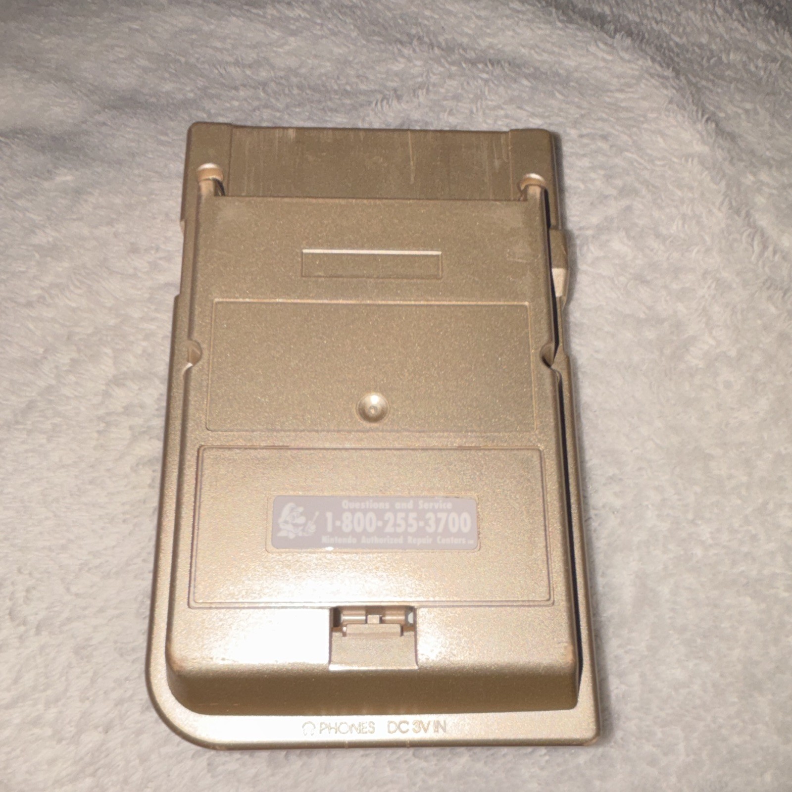 Nintendo Game Boy Pocket Handheld System Console, Gold/Blue, Headphone Jack